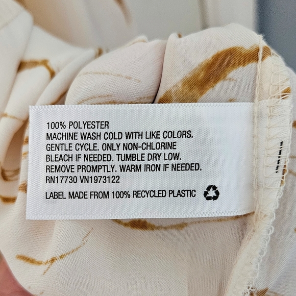 A New Day Cream and Brown Floral Blouse - Picture 6 of 6